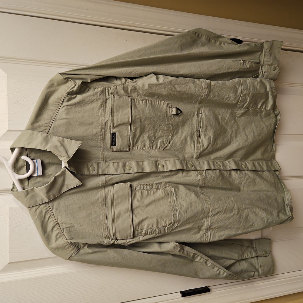 Columbia Men's Lightweight Shirt Jacket | Vibrant Orange